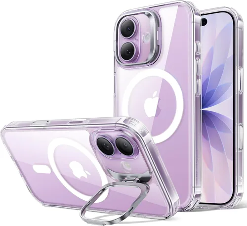 Miniatura 30 de ESR Funda para iPhone 14 Pro Max, Compatible con MagSafe, Funda Transparente para Teléfono con Soporte Stash Integrado para iPhone 14 Pro Max