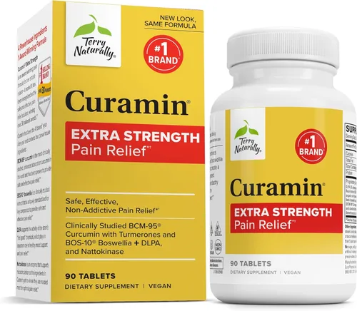 Miniatura 8 de Terry Naturally Curamin Extra Strength - Suplemento de curcumina y boswellia para apoyo de circulación saludable - Suplemento de cúrcuma para apoyar