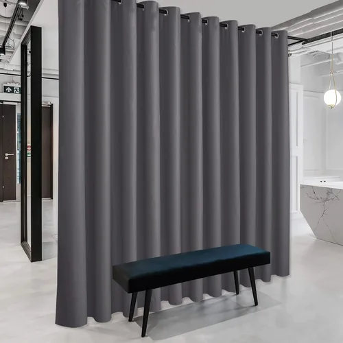 Miniatura 13 de RYB HOME - Cortinas extra largas con bloqueo de luz, persianas opacas insonorizadas para privacidad para cine en casa, oficina, fondo de patio, sala