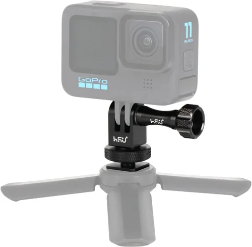 Miniatura 8 de HSU Adaptador de montaje en trípode GoPro de aluminio para GoPro Hero 11/10/9/8/7/6, DJI Osmo Action AKASO