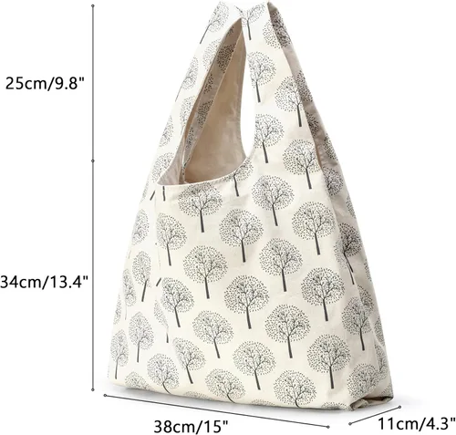 Miniatura 5 de YARWO Bolsa de hilo de tejer, bolsa de mano para agujas de tejer, hilos y proyectos sin finshell, regalos de Navidad y nuevos comienzos para Árbol
