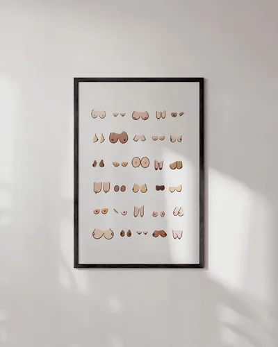 Miniatura 168 de HAUS AND HUES Funny Butts Collage - Póster artístico para decoración de baño, 12 x 16 pulgadas, sin marco