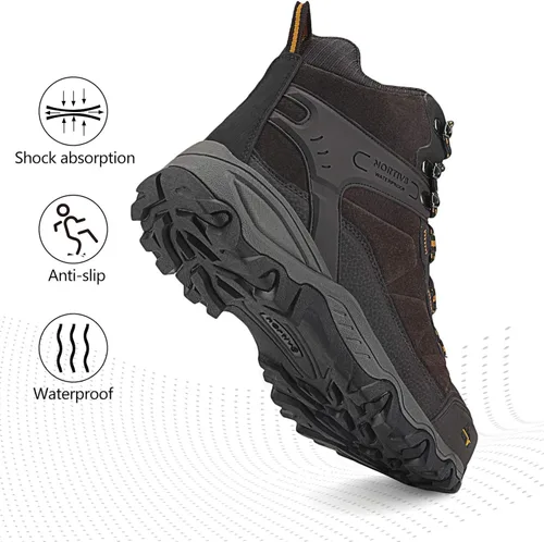 Miniatura 4 de NORTIV 8 - Botas de senderismo impermeables para hombre