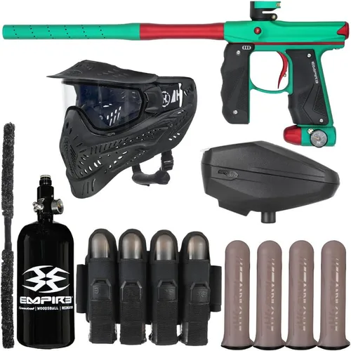 Miniatura 15 de Action Village Empire Mini GS TP Rivalry - Kit de pistola de paintball Verde polvo/Marrón polvo