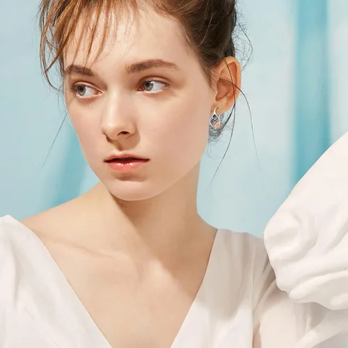 Miniatura 3 de AOVEAO Aretes de plata de ley 925 con diseño de tortuga, elefante, colibrí, flamenco, con diseño de animales, hipoalergénicos, joyería diaria