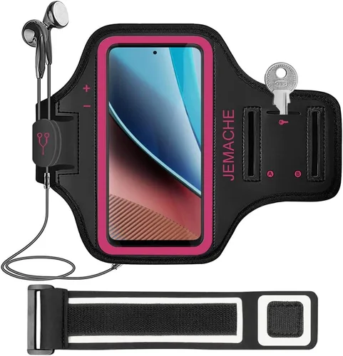 Miniatura 10 de Moto G Stylus/Pure/Power Armband, JEMACHE Gym Workouts Running Arm Band para Motorola Moto G Stylus/Pure/Power/Play (5G) 2023 2022 2021 (negro)