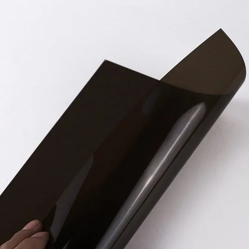 Miniatura 2 de Tong Gu 5 piezas de color A4 PVC hojas de plástico flexible transparente gel transparente DIY manualidades película filtro de iluminación (negro)