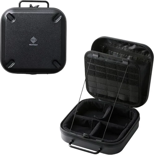Miniatura 9 de ELECOM NESTOUT - Estuche de almacenamiento de engranajes, carcasa dura ligera, resistente al agua, organizador apilable con separadores acolchados