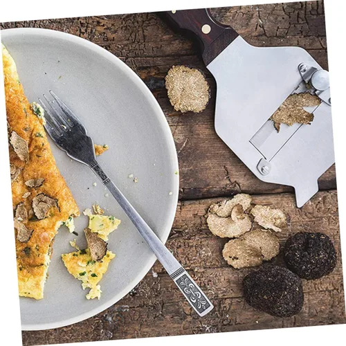 Miniatura 8 de Cabilock Afeitadora de trufas de chocolate de acero inoxidable con maquinilla de afeitar ajustable, herramienta de cocina afilada para queso, ajo