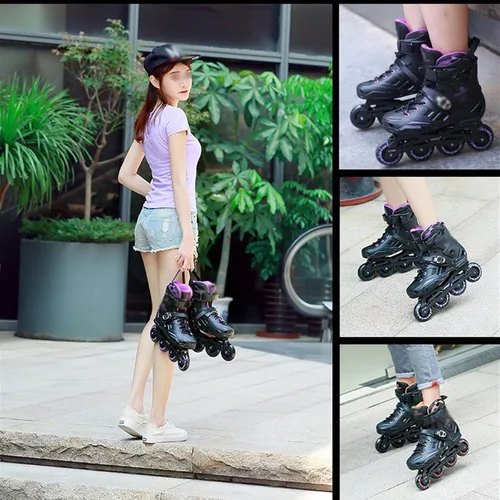 Miniatura 2 de Patines en línea para niñas y niños, patines profesionales para mujeres, hombres y adultos, cuchillas ajustables para principiantes