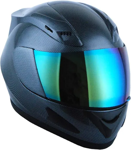 Miniatura 7 de 1Storm - Casco de cabeza completa para motocicleta, diseño de calavera mecánica HJDJ11