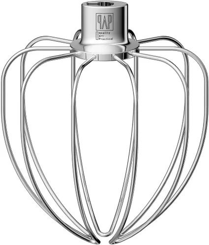 Miniatura 10 de Accesorio de batidor resistente para KitchenAid Artisan Mini de 3.5 cuartos de galón con cabezal basculante - Látigo de alambre de acero inoxidable
