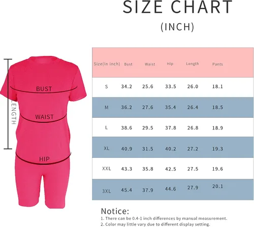Miniatura 5 de AOMONI Conjunto de dos piezas para mujer, conjunto corto casual de manga corta de verano