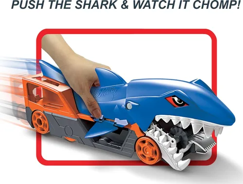 Miniatura 3 de Conjunto de pista de coche de juguete Hot Wheels City, Transportador de lanzamiento de dragón y coche a escala 1:64, vehículos de lanzamiento desde