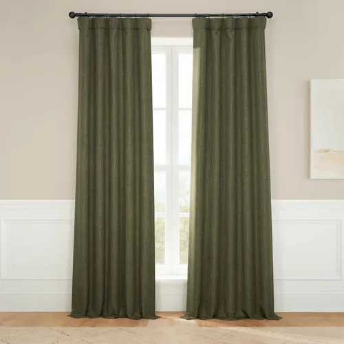 Miniatura 3 de HPD Half Price Drapes - Cortinas de lino sintético para sala de estar (2 paneles) - 100 pulgadas de ancho x 84 pulgadas de largo - Cortinas