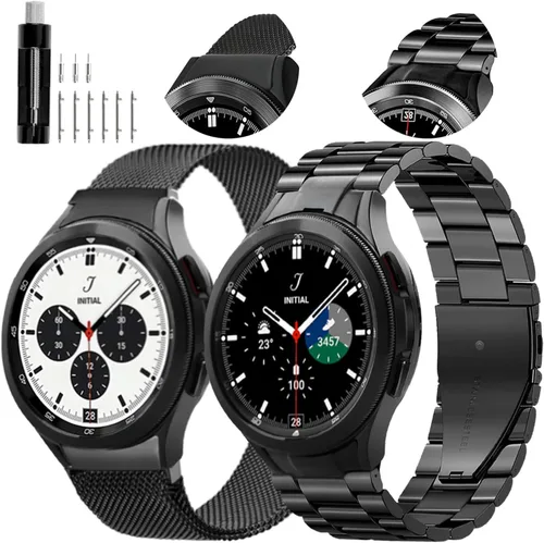 Miniatura 9 de GOLDTOLUCK No Gap Stainless Steel Band Compatible with Samsung Galaxy Watch 8 7 6 5 4 Classic FE Pro Ultra 40mm 44mm 46mm 43mm 47mm 45mm 42mm