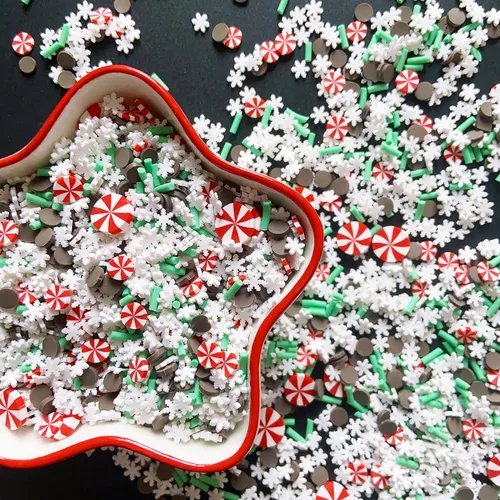 Miniatura 2 de EHOPE Chispas Falsas Chispas Falsas de Navidad Chispas de Caramelo Falsas Chispas de Arcilla Chispas de Polímero Rebanadas de Arcilla Polimérica