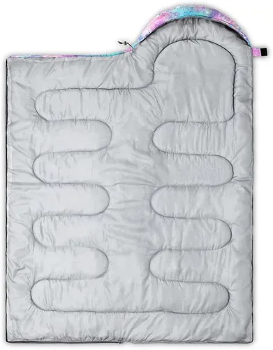 Miniatura 4 de Saco de dormir para niñas, diseño de acuarela con consola de juegos, ligero, cálido, para exteriores, interiores, impermeable, resistente al frío
