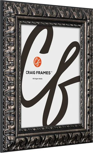 Miniatura 3 de Craig Frames Bravado - Portarretratos de 5 x 7 pulgadas mate para fotos de 4 x 6 pulgadas, color plateado antiguo