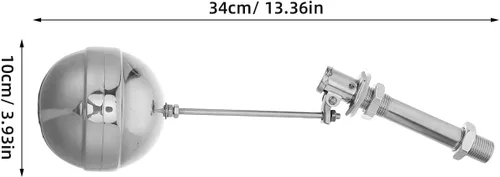 Miniatura 4 de TABLETREANDS Stainless Steel Automatic Float Valve 1/2 Inch Water Level Control Valve For Pond And Storage Tank Water Shutoff Part For Precise Level