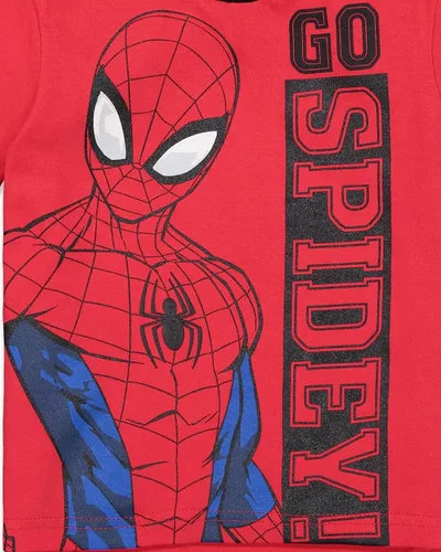 Miniatura 6 de Marvel Avengers Spiderman - Conjunto de camiseta y pantalones cortos de rizo francés