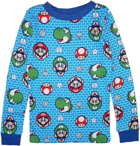 Miniatura 3 de SUPER MARIO Conjunto de pijama de cuatro piezas para niños