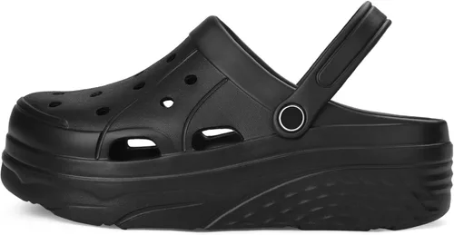 Miniatura 4 de VONMAY Zuecos de plataforma para mujer, zapatos de jardín con soporte para el arco, cómodas sandalias de meter para la playa