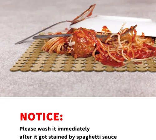Miniatura 8 de Paquete de 2 alfombrillas para fregadero de cocina para fregaderos de acero inoxidable/cerámica, protectores ecológicos de PVC para la parte Bronce