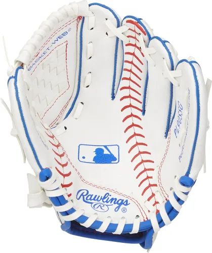 Miniatura 3 de Rawlings Serie Players T-Ball y guante de béisbol para jóvenes Tamaños 9 a 11.5 pulgadas Múltiples estilos Tema "Béisbol