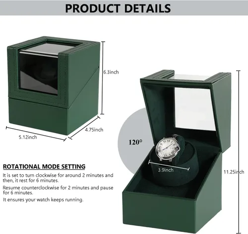 Miniatura 2 de Bobinadora de reloj para relojes automáticos Caja de reloj Bobinadora automática Motor japonés con opción de batería