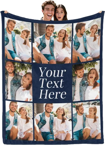 Miniatura 11 de envía al día siguiente, manta personalizada con texto en imagen, manta personalizada de foto, manta de franela personalizada, regalos personalizados