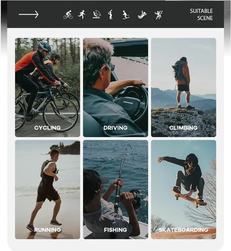 Gafas de sol polarizadas de ciclismo para adultos y jóvenes, hombres y mujeres, unisex, protección UV, gafas para béisbol al aire libre