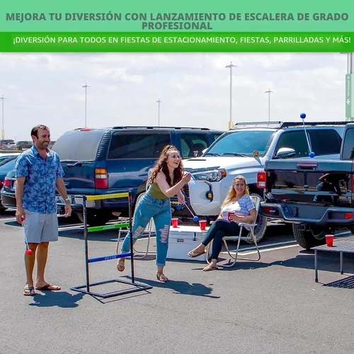 Miniatura 2 de GoSports Juego de lanzamiento de escalera para interiores y exteriores con 6 bolas de goma suave y funda de transporte de viaje, elige Pro o Classic