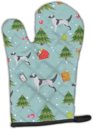 Miniatura 100 de Caroline's Treasures BB4872OVMT - Guante de horno de Navidad Affenpinscher resistente al calor, grueso para sartenes calientes y horno, manopla