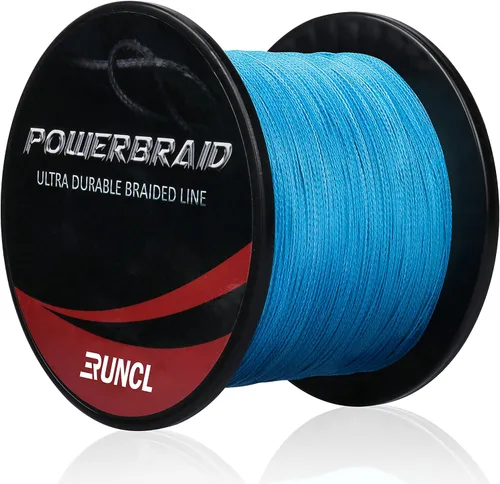 Miniatura 6 de RUNCL PowerBraid Línea de Pesca 4/8/9 Hebras, Línea de Pesca Trenzada 300/500/1000 Yardas - Tecnología de Tejido Sin Costuras, Tecnología de Verde