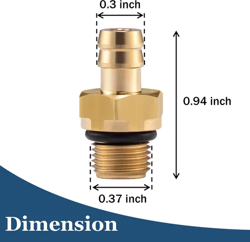 Miniatura 4 de Raincovo Kit de inyector de químicos, inyector de jabón para lavadora a presión, rosca macho BSP de 1/8 pulgada 27