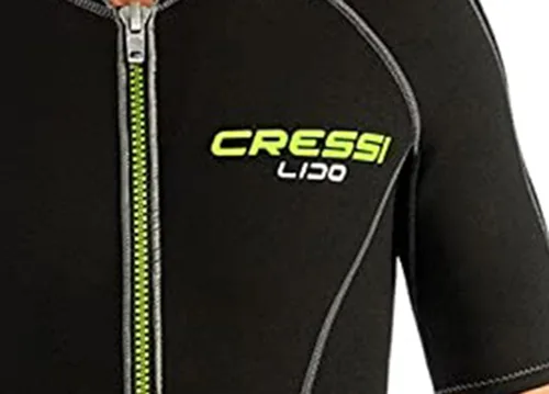Miniatura 5 de Cressi Traje de neopreno con cremallera frontal completa para hombre para natación, esnórquel, buceo - Lido Short: Diseñado en Italia