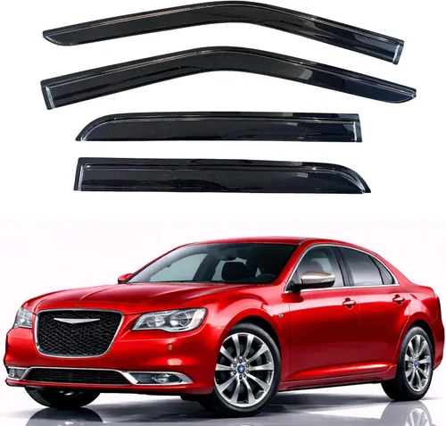Miniatura 163 de KPY Visor de ventana compatible con Hyundai Tucson 2021-2025, 4 piezas de deflector de ventilación para ventana lateral, estilo Mugen, protector
