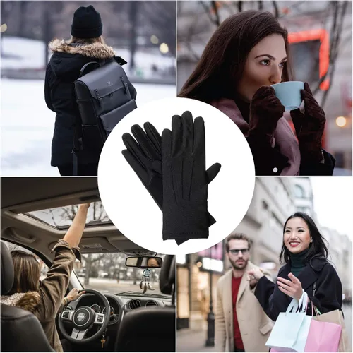 Miniatura 4 de isotoner womens Spandex Cold Weather Stretch Gloves With Warm Fleece Lining