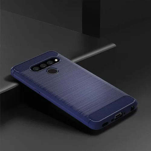 Miniatura 2 de Asuwish Funda de teléfono para LG V50 ThinQ con protector de pantalla de vidrio templado y accesorios de celda delgada y suave de goma de silicona