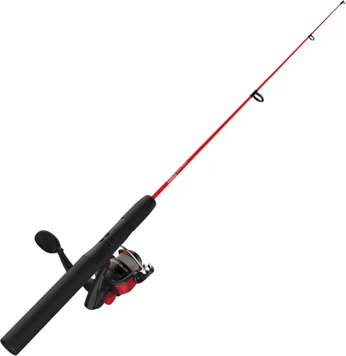 Miniatura 12 de Zebco Dock Demon - Carrete giratorio y caña de pescar, caña de fibra de vidrio duradera de 30 pulgadas, carrete de pesca anti-reversa QuickSet