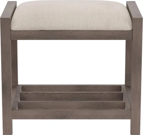 Miniatura 2 de Hillsdale Muebles Amelia - Taburete de tocador, gris antiguo