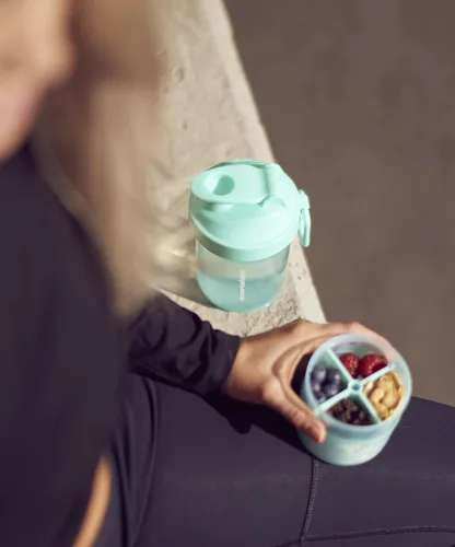 Miniatura 5 de Smart Shake O2go, verde menta, 20 onzas