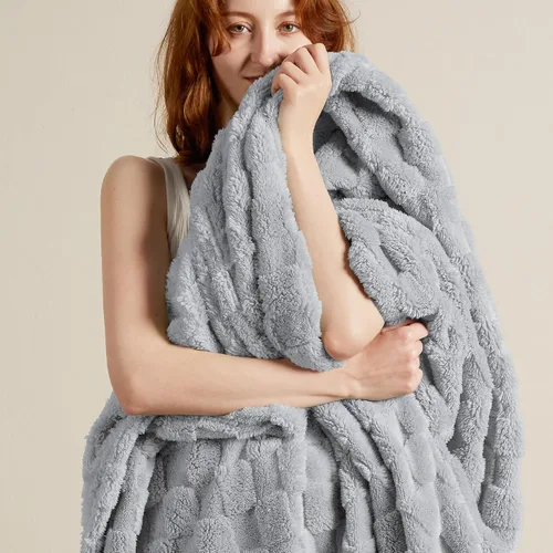 Miniatura 40 de Bedsure GentleSoft - Manta verde salvia para sofá, manta de forro polar a cuadros, regalos de Navidad para mujeres, hombres y niñas, bonita manta