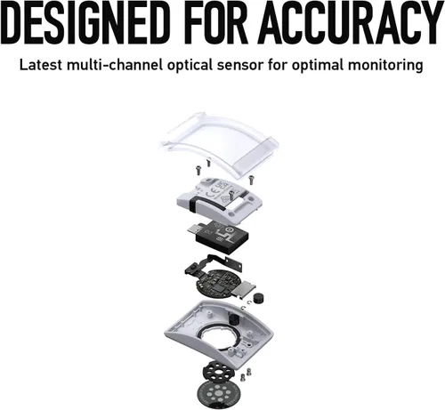 Miniatura 4 de COROS Monitor de frecuencia cardíaca, cómodo, fácil de llevar, detección de desgaste automático, sensor avanzado, datos precisos, Bluetooth, 38 Gris