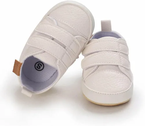 Miniatura 5 de Zapatos de lona y mezclilla con diseño de estrella para bebé - Tenis con suela suave antideslizante y caña alta, ideales para los primeros pasos