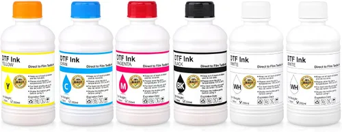 Paquete combinado de tinta DTF de 8.5 fl oz compatible con cabezales de impresión instalados DTF impresoras L1800 R1390 ET-4800 8550 XP15000 I3200