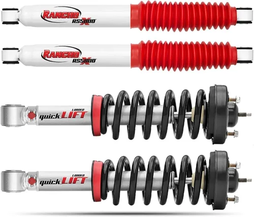 Rancho RS55286 RS999910 Par de amortiguadores y par de puntales de nivelación Quicklift Ford F-150 Lincoln Mark LT