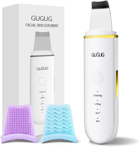 GUGUG - Espátula para exfoliar la piel, espátula facial, limpiador de poros, herramientas removedoras de puntos negros con 4 modos para limpieza