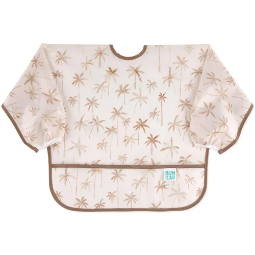 Miniatura 33 de Bumkins Babero con mangas para bebé, babero para niños pequeños, smock, tela impermeable, se adapta a edades de 6 a 24 meses, acuarela Acuarela E6